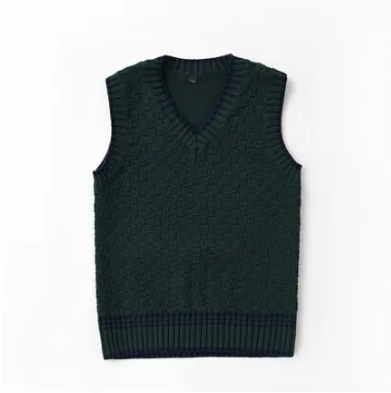 dark green Осенне-зимний детский жилет одежда для мальчиков и девочек трикотажная верхняя одежда, жилет школьная детская одежда BC771 - Цвет: dark green