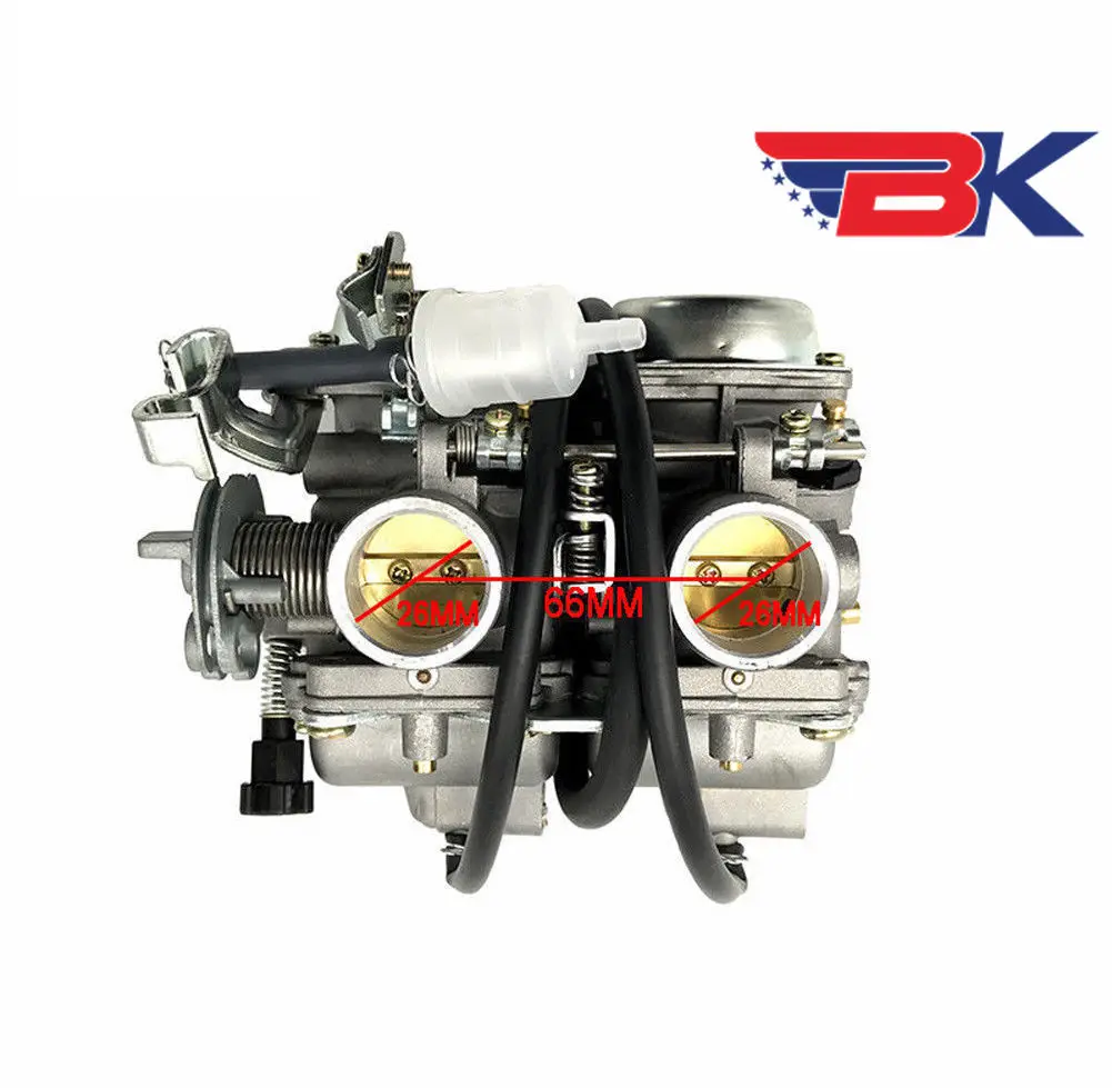 PD26JS Carburetor For 250cc Chinese Regal Raptor Motorcycle Twin Cylinder engine