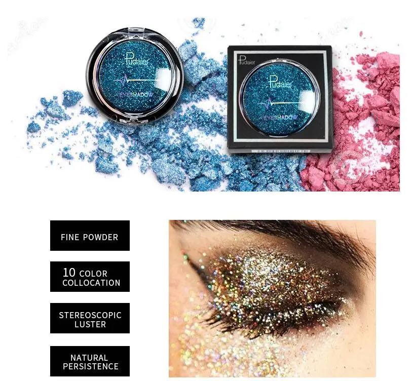 Новый 20 Цвета блестящие тени для век смоуки Айз мерцающие с блестками палитра