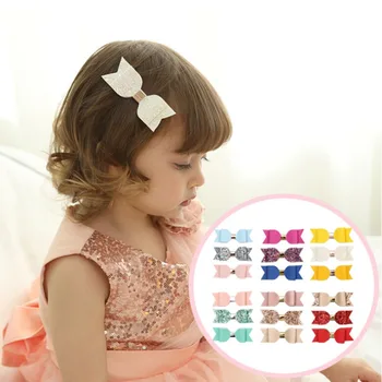 

3 Pcs/Set Hairpin Bow Hair Clips Glitter Kid Forked Tail Hair Bow Hairpin Girl Sweet Swallow Tail Grips Fashion Hair Accessories