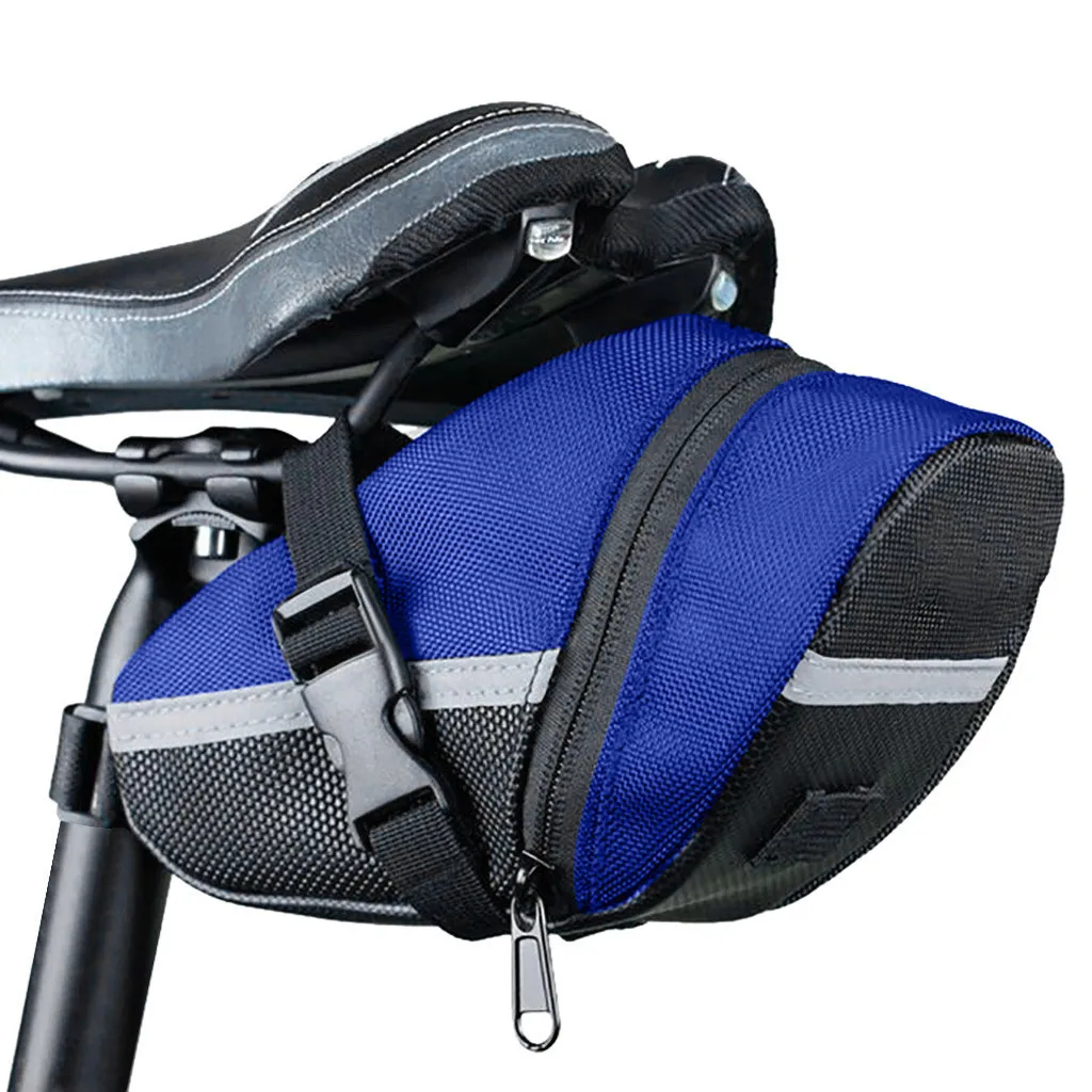 Flash Deal Bicycle Bike Waterproof Storage Saddle Bag Seat Cycling Tail Rear Pouch Seatpost saddle bag Outdoor Bicicleta accessories 9