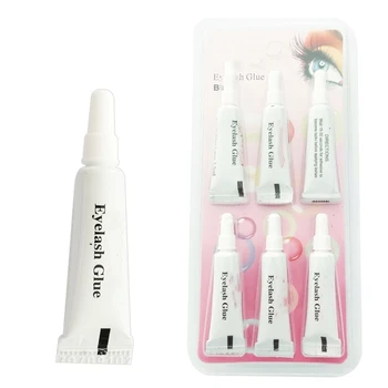 

6 Pcs Fake Eyelash Glue Makeup Adhesive False Eyelash Glue Clear-white Dark-black Waterproof Eye Lash Cosmetic Tools