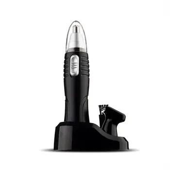 

2 In 1 Pvc + Aluminum Electric Nose Hair Trimmer Battery Shaver Clipper Shaving Scraping Shaping Device Safe Face Care Tool