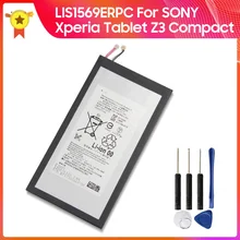 Batteria di ricambio originale LIS1569ERPC per SONY Xperia Z3 Tablet Compact 4.35V batteria originale 4500mAh