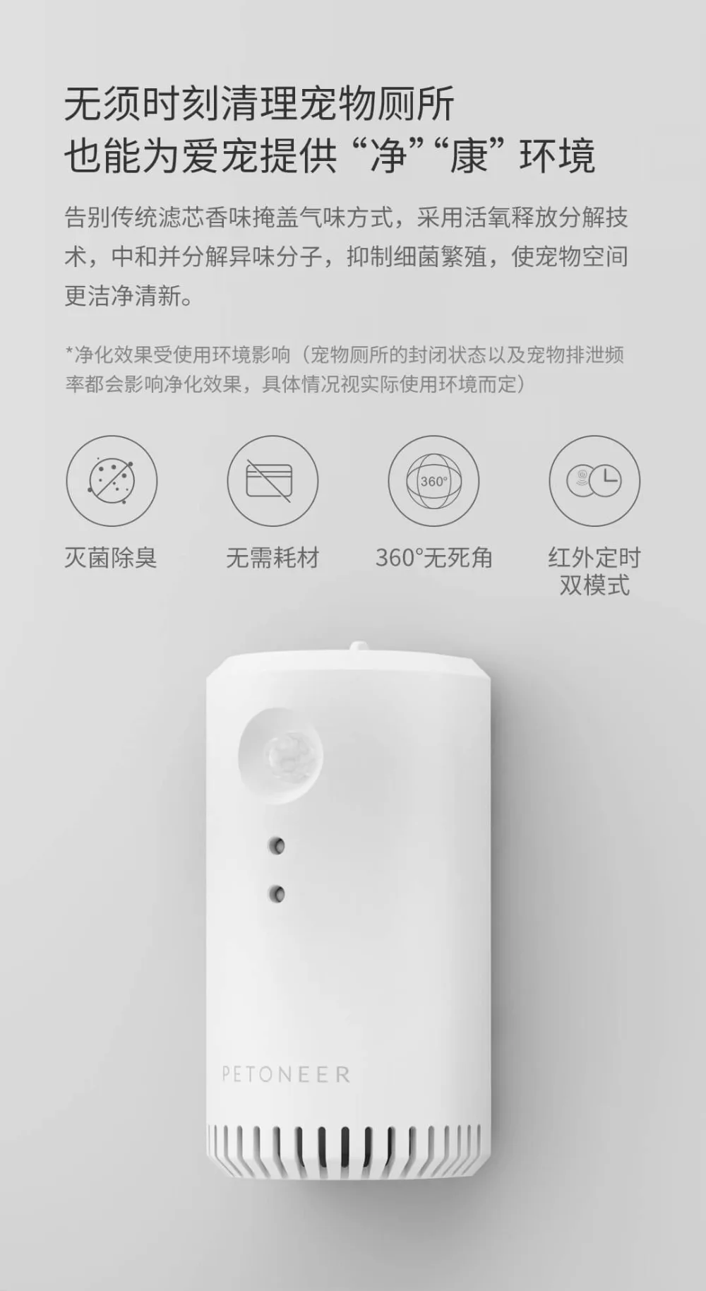 Xiaomi PETONEER Smart Pet Sterilization Deodorizer (8)