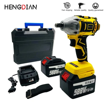 

21V Brushless Cordless Impact Wrench Adjustable Electric Wrench Lithium Battery Power Tools