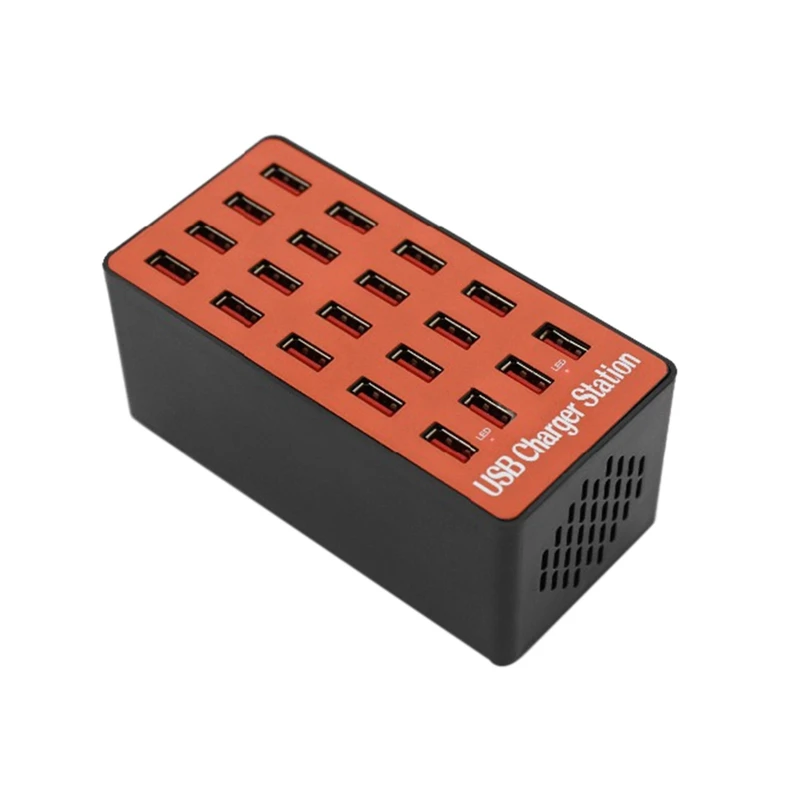 

FULL-90W Usb Smart Charger With 20 Ports Power Adapter Of Universal Compatibility Charging Station For Family And Office Use