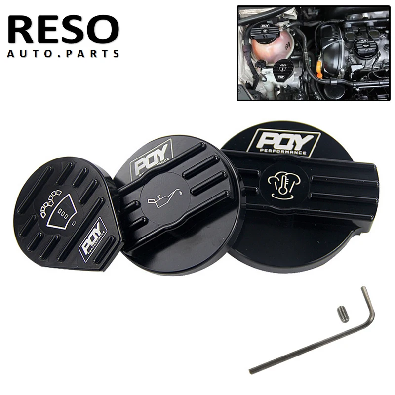 Алюминиевые крышки крышка для бака бутылки масляная Крышка VW CC Golf GTI Audi Seat Skoda 2 0 T