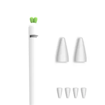 

Cute Carrot Soft Silicone Pencil Cases For iPad Tablet Touch Pen Stylus Protective Sleeve Cover Anti-lost For Apple Pencil