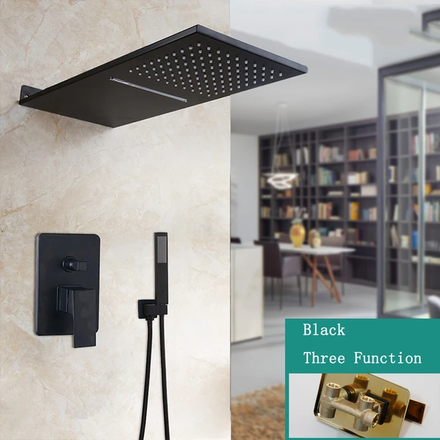 Black Shower Set