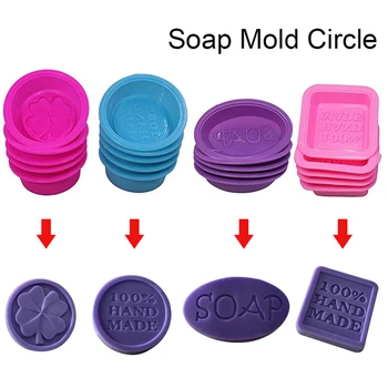 

1pc Soap mold DIY cold 100% words silicone Cake mold Green material Easy mold square Pastry mould manual Soap mold