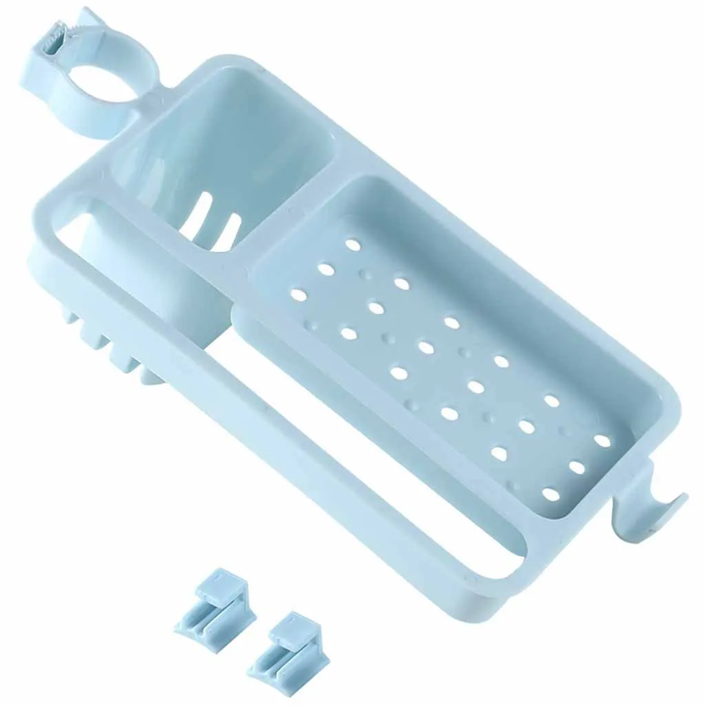 

Plastic Storage Rack Kitchen Sink Around Faucet Spong Cleaning Tools Scouring Cloth Organizer Shelf Adjustable Pool Towel Holder