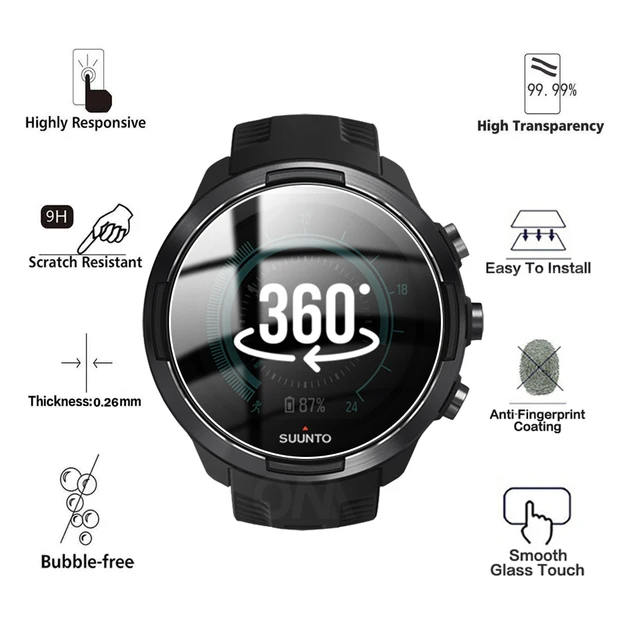 9H Premium Tempered Glass For Suunto Watch 3 / 5 / 7 / 9 Baro 