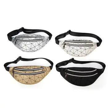 

Fashion Shell Type Rhombohedron Women Waist Fanny Pack Belt Bag Chest Pouch Travel Hip Bum Bag Small Purse
