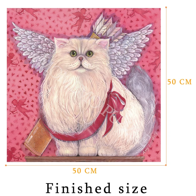 MOMEMO Cupid Cat Пазлы для взрослых Белый Картон головоломка 500 игрушки с деталями Красивая живопись Пазлы подарки для любимых