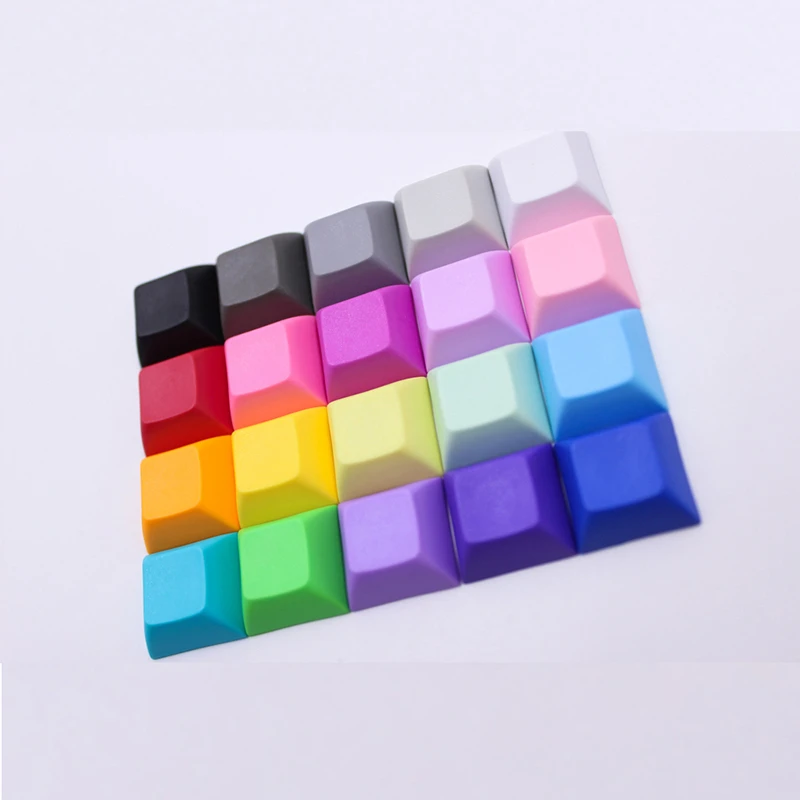 PBT чистые 1U клавиши DSA колпачки для клавиш смешанный цвет Cherry MX пользовательский