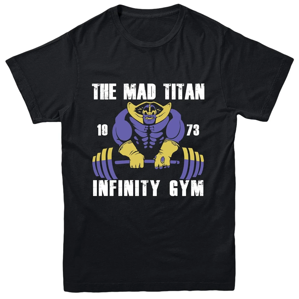 Футболка с надписью The Mad Titan 1973 футболка принтом Infinity Gym и Superheroes Inspired