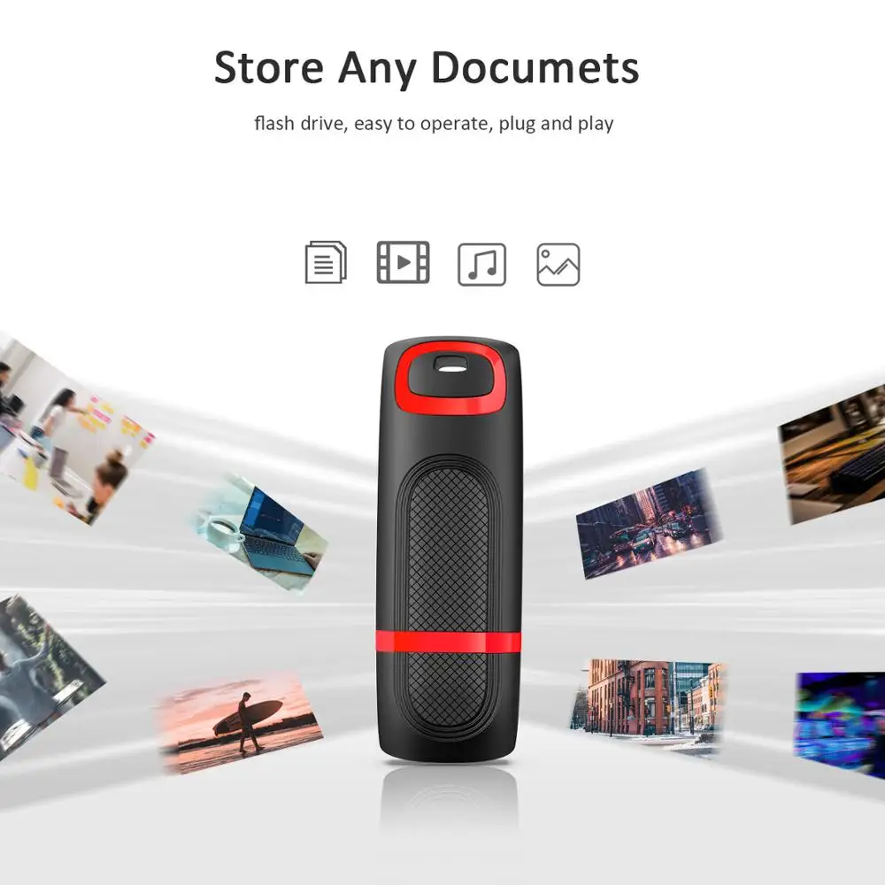 Topesel-usb 3.0 High Velocidade Flash Drive Thumb Memory Stick Pen Drive para pc Mac Telefone 64gb 1pc Pcs Pcs Pcs 10 Pcs - Imagem 5