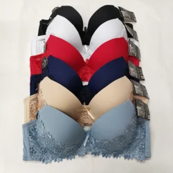 Push Up Bra For Women Sexy Underwear Lace Full Cup Lingerie Floral Underwire Intimate Female Bralette Adjusted Strap Brassiere