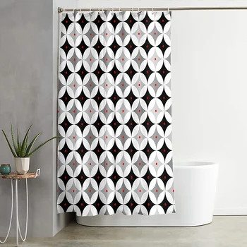 

Shower Curtain Simple Style Star Print Pattern Household Products Bathroom Sun Shade Bath Curtain Adult Shower Curtain