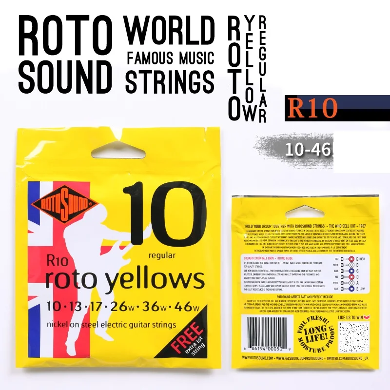 Premium Rotosound Electric Guitar Strings – Versatile Options for 6, 7 & 8-String Guitars