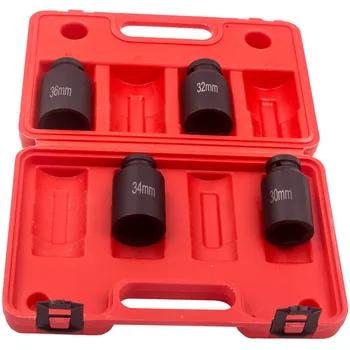 

6 Point 1/2" Drive Spindle Axle Nut 4x Sockets (30mm, 32mm, 34mm, 36mm )