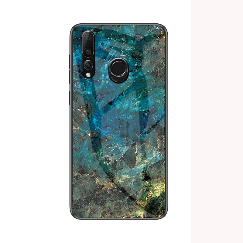3 Для Y9 Prime цветной мраморный 9H стеклянный чехол для huawei P Smart Z чехол силиконовый край задняя крышка чехол для huawei Y9 Prime - Цвет: 3