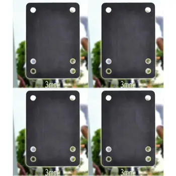 

4pcs 0.12"/3.0mm Soft Skateboard Riser Shock Proof Pads Longboard Shockpads
