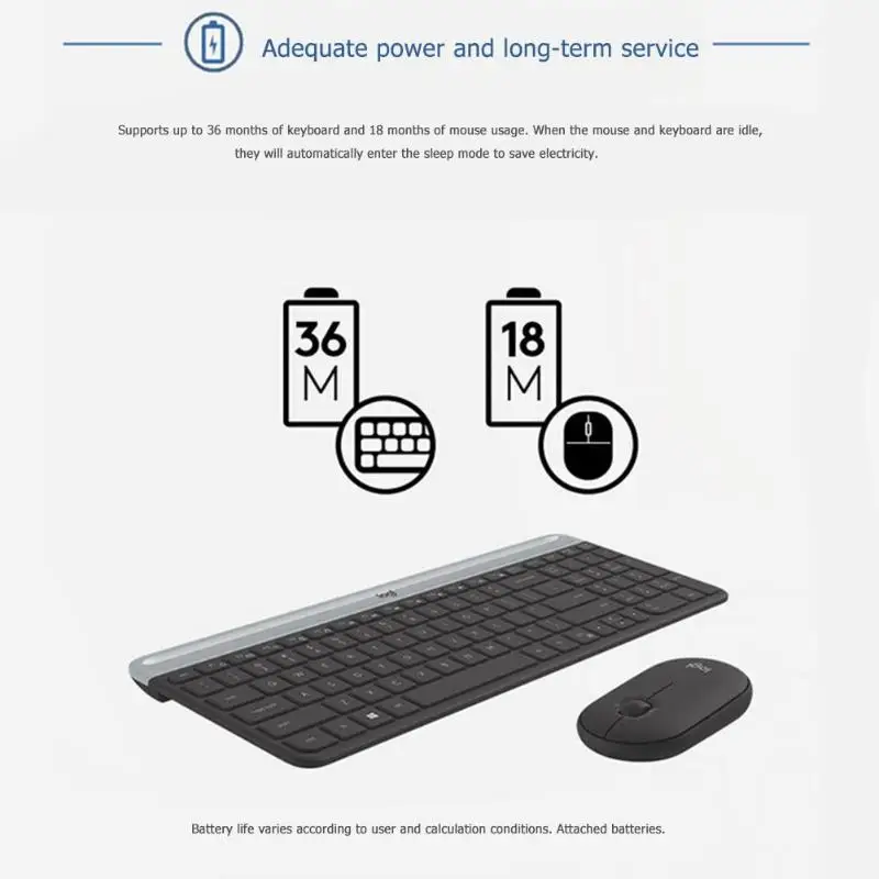 Мышь для клавиатуры lotech MK470 Combo Беспроводная USB Nano 2,4 GHz 1000 dpi оптическая 108 клавиша клавиатура и мышь комплект
