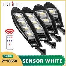 

5000W 168LED Powerful Solar Lamp Outdoor IP65 Waterproof Street Light Motion Sensor Solar Home Garden Induction Wall Light6520LM