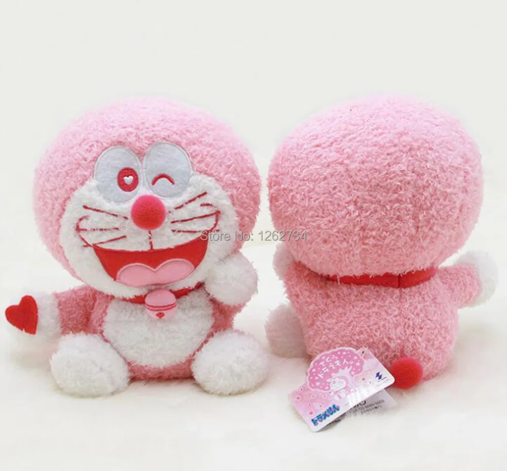 EMS 100/лот 4 стиля Розовый сидя Doraemon 20 см плюшевые детские животные плюшевая фигурка-кукла