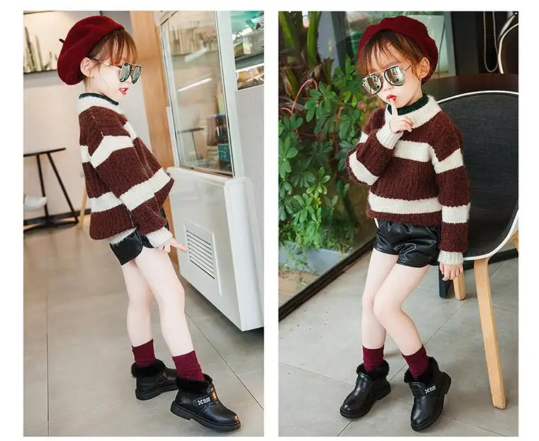 Free shipping Baby Snow Boots girls Flat Lace Up Winter Plus Size Platform Ladies Warm Boys Shoes New Girls Boots Female