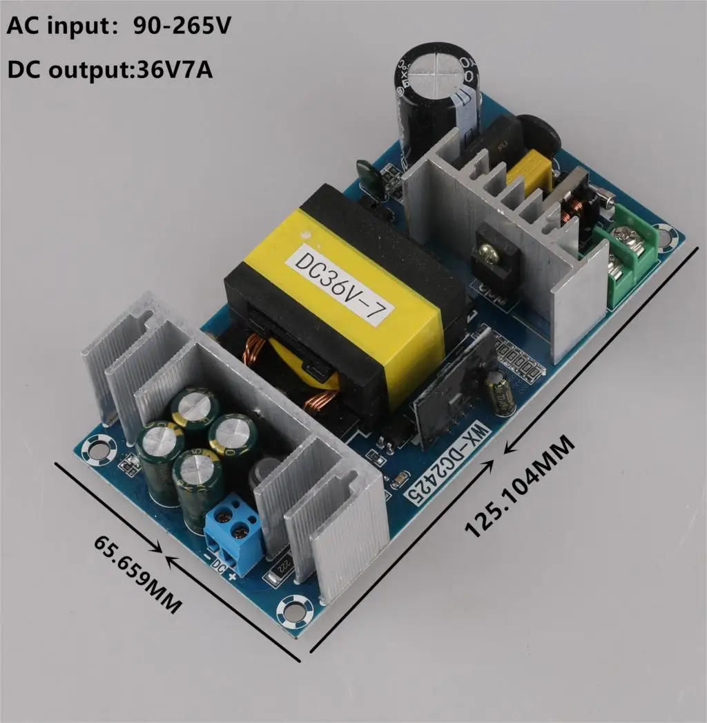 36V5A 6A 7A Питание модуль AC-DC переключение Питание зарядная Модульная плата AC 100 V-240 36В постоянного тока импульсный Питание