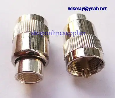 

DHL/EMS 100pcs RF coaxial Connector UHF PL259 male solder for RG8 LMR400 RG165 RG213-A7