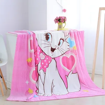 

Disney Marie Cat Coral Fleece Fuzzy Blankets on Bed/Sofa Air Condition Sleeping Cover Bedding Throws Bedsheet for Girls150x200cm