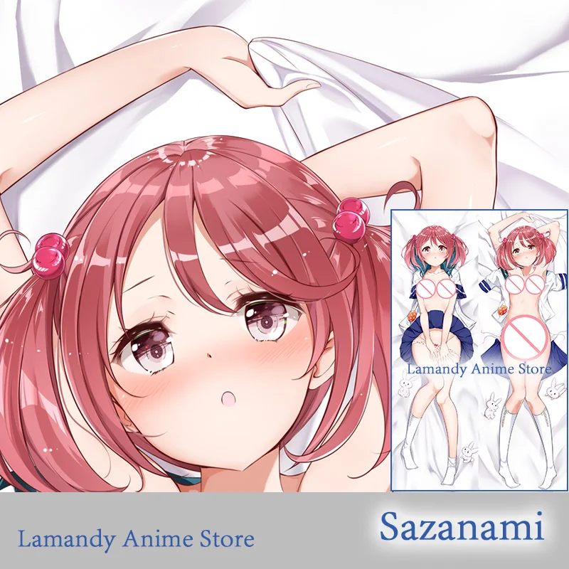 

Dakimakura Anime Sazanami Kantai Collection Double Sided Print Pillowcase Life Size Body Pillow Cover