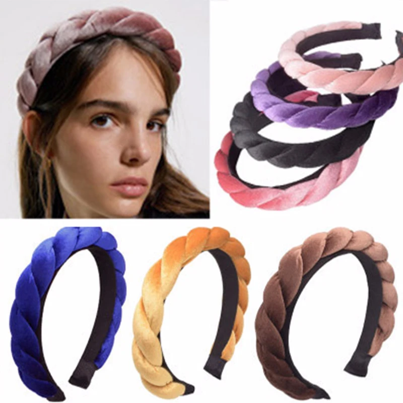 Женский бархатный обруч для волос CN повязка на голову девушек и женщин макияжа