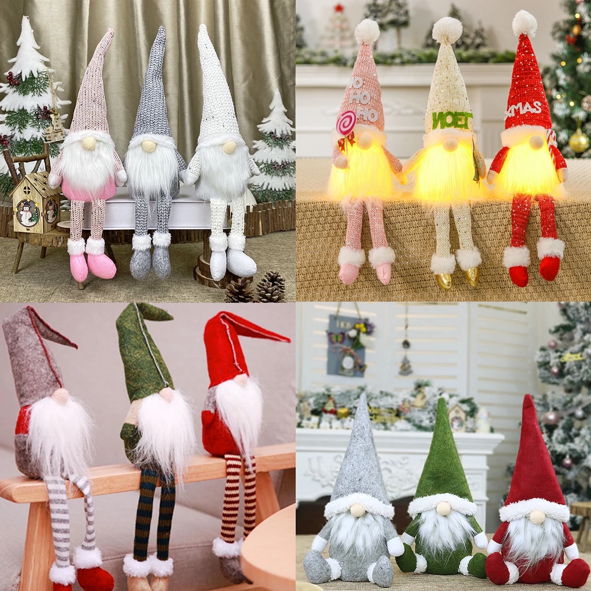Christmas Doll Gnome Merry Christmas Decorations For Home Cristmas Ornament Xmas Navidad Gifts New Year