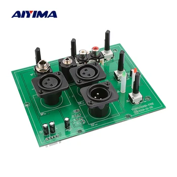 

AIYIMA Two Way Preamp Amplifier Board Microphone XLR 6.35MM Input With Tweeter Bass EQ Adjustment Compression Preamplifier