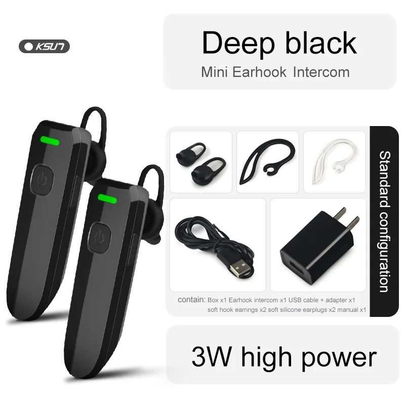 Headset Walkie Talkie Two Way Radio Earpiece Mini Walkie Talkie