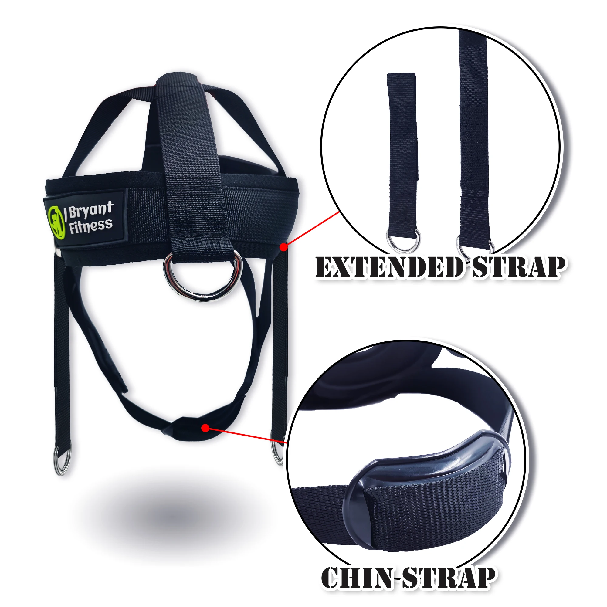 Head Neck Harness for Weight Lifting Training Diverse Workout Adjustable Strap Chin Pad Strength Powerlifting Workout Equipment 3