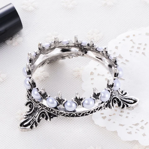Retro Manicure Brush Pen Holder Nail Art Brush Painting Pen Diamonds Crown Shape Pen Brush Holder Nail Art Accessories Tools