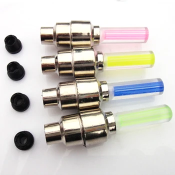 

Versatile Bike Tire Light Neon Tire Wheel Nozzle Valve Core Glow Stick Light Driving Bicycle Packing Lamps Bike Accessories zz