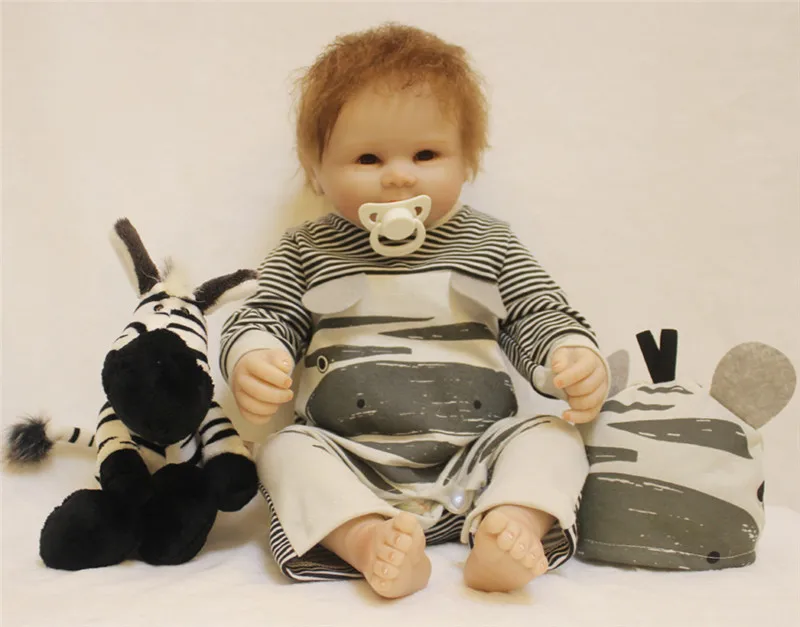 20 дюймов, кукла для новорожденного мальчика, полностью силиконовая, Inteiro Bebe Reborn Menino, кукла, может быть купана, Boneca Reborn Menino Brinquedos