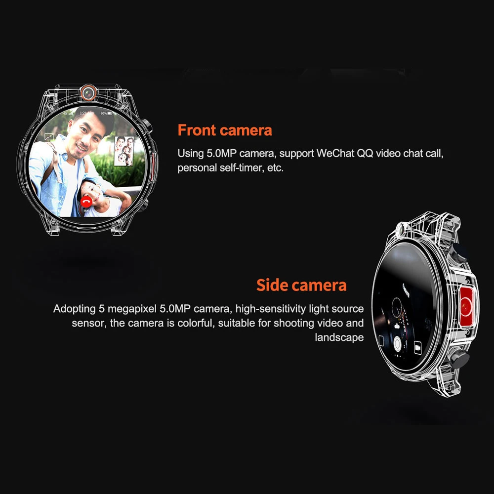 Lokmate X360 4G LTE Smartwatch 3GB32GB MT6739 Android 7,1 Bluetooth gps 1," сенсорный экран 5.0MP Видеозвонок 620 мАч умные часы для мужчин