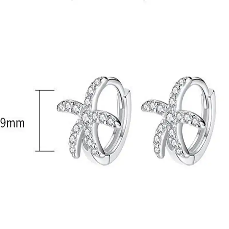 925 серебряные серьги маленький чистый и свежий и морская звезда плавления краткое абзац набор шнека Женская мода ювелирные изделия