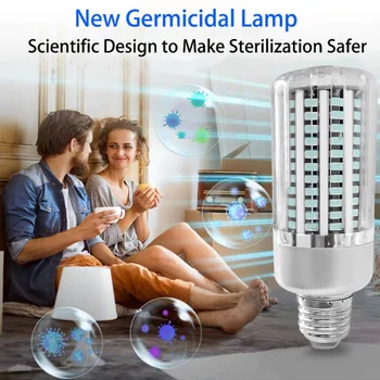 

40W UVC Germicidal Lamp Disinfection Sterilization lamp LED Ultraviolet Light Corn UV Bulb E27 110V/220V for School Office Home