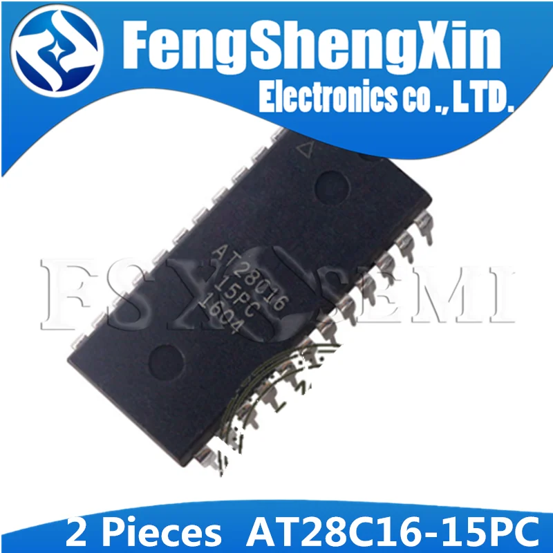 2 шт. флэш-память DIP AT28C16 DIP-24 16K 2K x 8 CMOS E2PROM IC | Электронные компоненты и