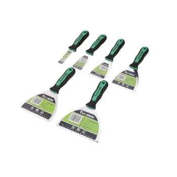 

6 Pcs Putty Knives Set Scrapers and Filling Knives Wall Dirty Cement Shovel Blade with Anti-slip Plastic Handle