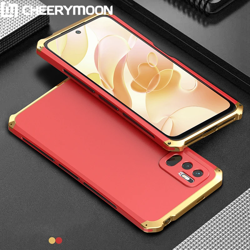 Dropshipping Anti-fall Metal Frame PC Back For Xiaomi Poco M3 Pro M3Pro Aluminum Alloy Bumper Case Cover